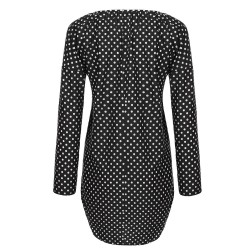 Mini polka dot dress with long sleeveDresses