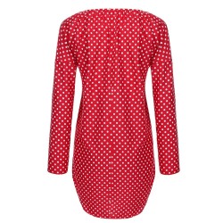 Mini polka dot dress with long sleeveDresses