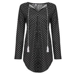 Mini polka dot dress with long sleeveDresses