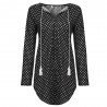 Mini polka dot dress with long sleeveDresses
