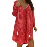 Mini polka dot dress with long sleeveDresses