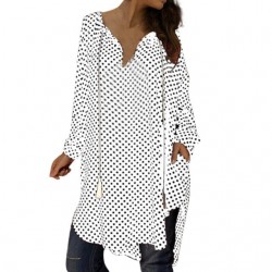 Mini polka dot dress with long sleeveDresses