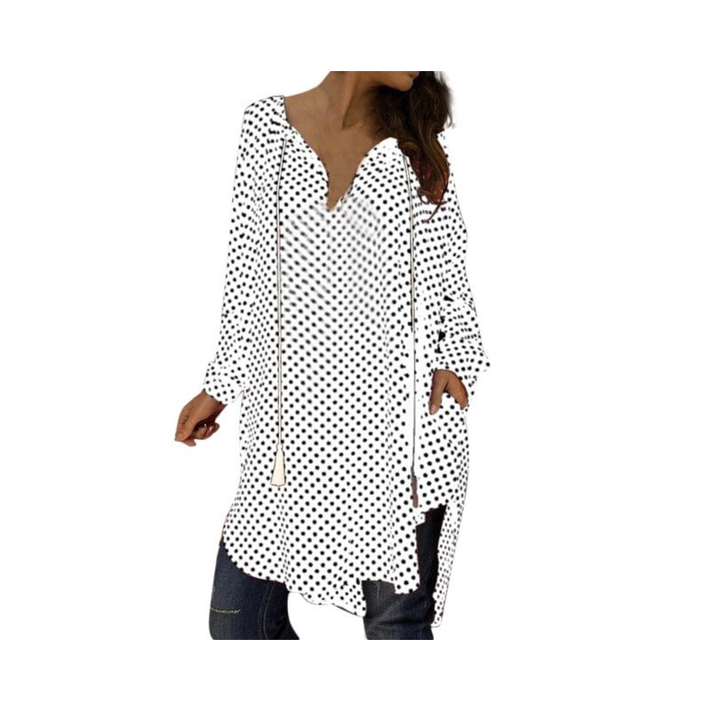 Mini polka dot dress with long sleeveDresses Mini polka dot dress with long sleeveDresses