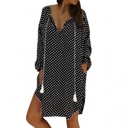 Mini polka dot dress with long sleeveDresses