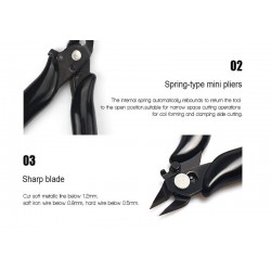 3.5 inch diagonal pliers mini wire cutter stainless steelPliers