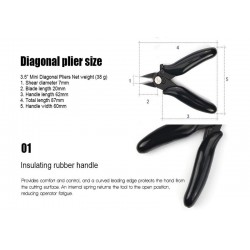 3.5 inch diagonal pliers mini wire cutter stainless steelPliers