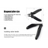 3.5 inch diagonal pliers mini wire cutter stainless steelPliers