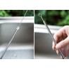 304 stainless steel - reusable drinking straws - set with brush & bagDrinkware