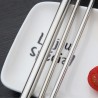 304 stainless steel - reusable drinking straws - set with brush & bagDrinkware