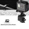 Skateboard motorcycle handlebar - rotated clamp mount - bracket holder for GoPro Hero ActionMounts
