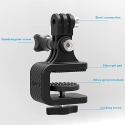 Skateboard motorcycle handlebar - rotated clamp mount - bracket holder for GoPro Hero ActionMounts