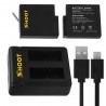 AHDBT-501 battery - three & dual ports USB charger for GoPro 7 /6 / 5 Action CameraBattery & Chargers