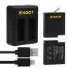 AHDBT-501 battery - three & dual ports USB charger for GoPro 7 /6 / 5 Action CameraBattery & Chargers