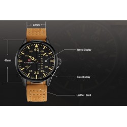 NAVIFORCE - leather band - quartz watchWatches