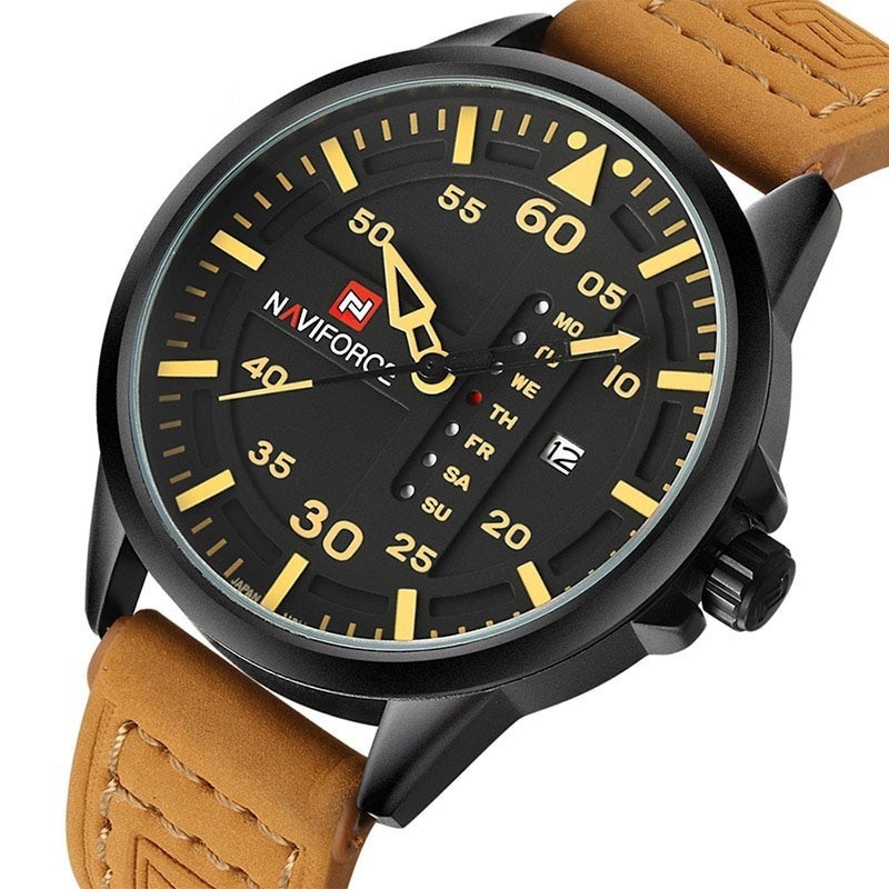 NAVIFORCE - leather band - quartz watchWatches
