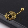 Skull - belly button ring - piercingPiercings