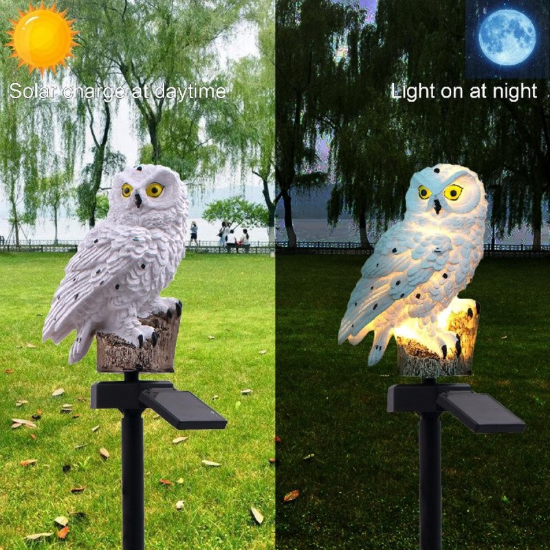 Owl shape - solar powered - outdoor - garden light lampSolar lighting