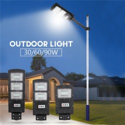 30W - 60W - 90W LED solar street light lamp - PIR motion sensor - remote control - waterproofStreet lighting