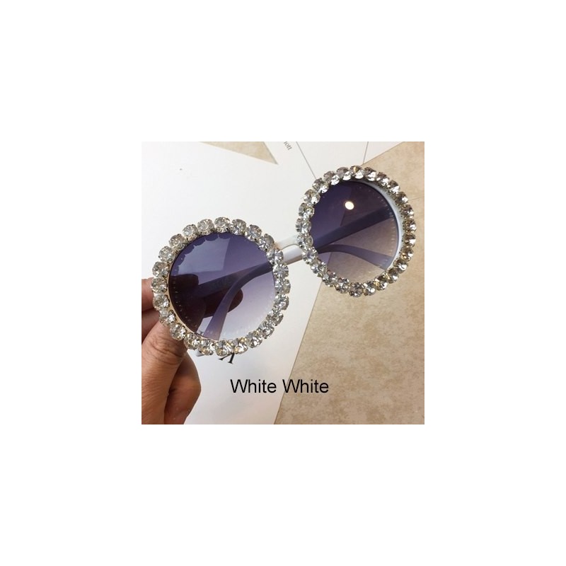 Round crystal sunglasses - UV400Sunglasses
