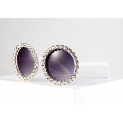 Round crystal sunglasses - UV400Sunglasses
