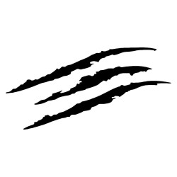 Claw marks - reflective car sticker - 40 * 12cmStickers