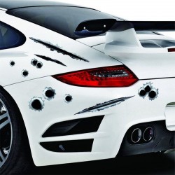 Bullet holes - 3D car sticker - waterproof - 21 * 30cmStickers