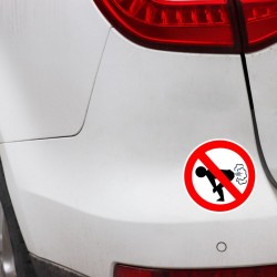 No Farting - car sticker - 12 * 12cmStickers