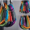 Safety buckle - aluminum carabiner with lock 6 piecesSurvival tools