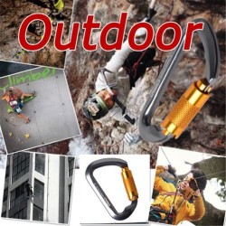 Safety buckle - aluminum carabiner with lock 6 piecesSurvival tools