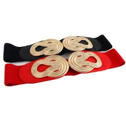 Vintage Chinese knot - elastic leather beltBelts