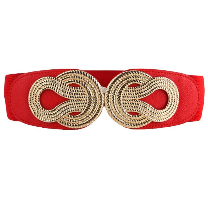 Vintage Chinese knot - elastic leather beltBelts