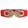 Vintage Chinese knot - elastic leather beltBelts