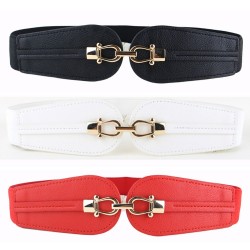 Double gold buckle - elastic leather beltBelts