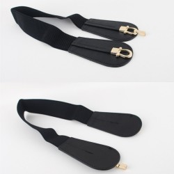 Double gold buckle - elastic leather beltBelts