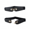 Double gold buckle - elastic leather beltBelts