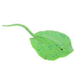 Aquarium decoration - silicone luminous stingray with a suction cupAquarium