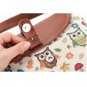 Printed Owls - crossbody shoulder small bagBags