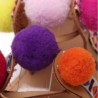 Suede sandals with pompons - leather lacesSandals