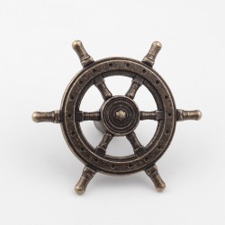Rudder steering wheel - antique knob - furniture handle - 54mmFurniture