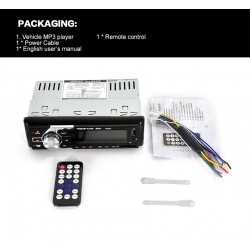 12V Bluetooth - AUX-IN MP3 FM-USB - 1Din - remote control - audio stereo car radioRadio