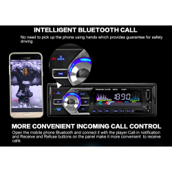 12V Bluetooth - AUX-IN MP3 FM-USB - 1Din - remote control - audio stereo car radioRadio