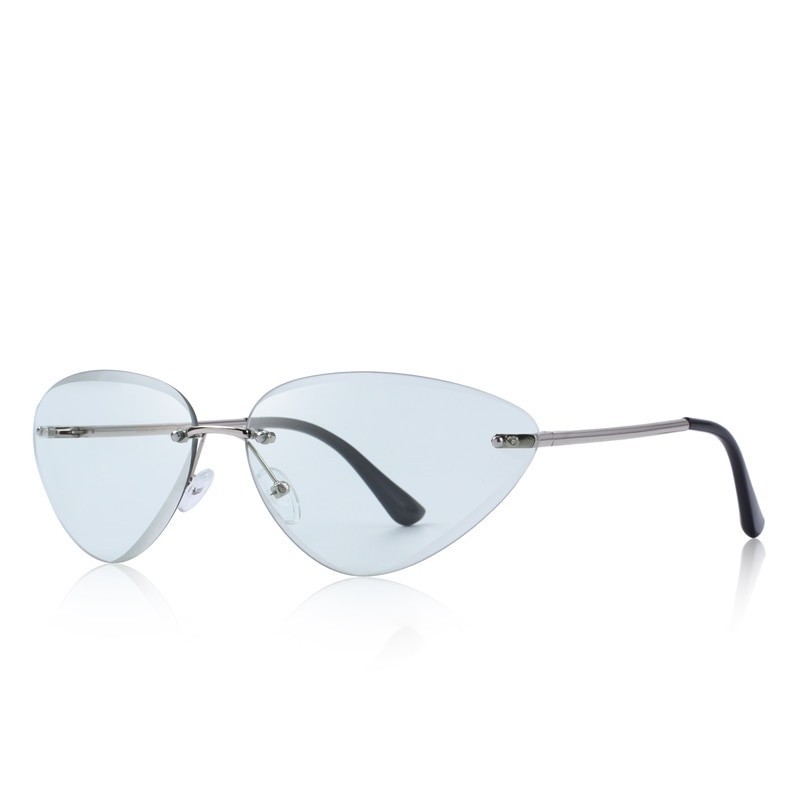 Cat eye - rimless sunglasses - UV400Sunglasses