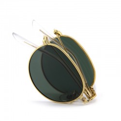Retro - foldable - oval sunglasses - unisexSunglasses