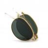 Retro - foldable - oval sunglasses - unisexSunglasses