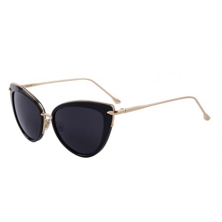 Retro cat eye - alloy frame - oval sunglasses - UV400Sunglasses