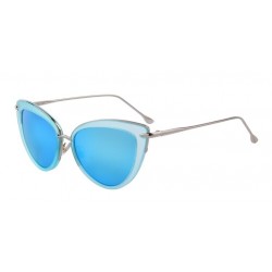 Retro cat eye - alloy frame - oval sunglasses - UV400Sunglasses