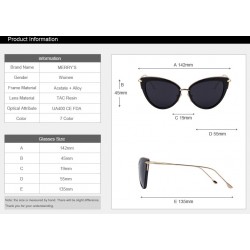 Retro cat eye - alloy frame - oval sunglasses - UV400Sunglasses