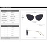 Retro cat eye - alloy frame - oval sunglasses - UV400Sunglasses