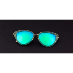 Retro cat eye - alloy frame - oval sunglasses - UV400Sunglasses