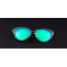 Retro cat eye - alloy frame - oval sunglasses - UV400Sunglasses